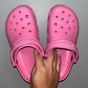 pink crocs see description!!
